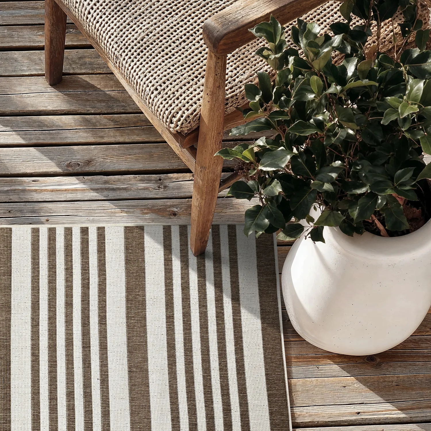 Tapete para interior e exterior - Riley (bege)