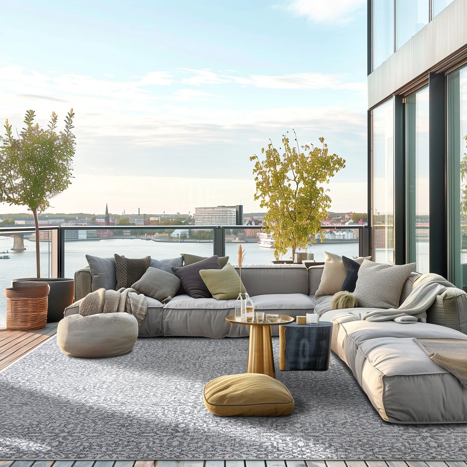 Tapete para interior e exterior - Alesund (cinza)