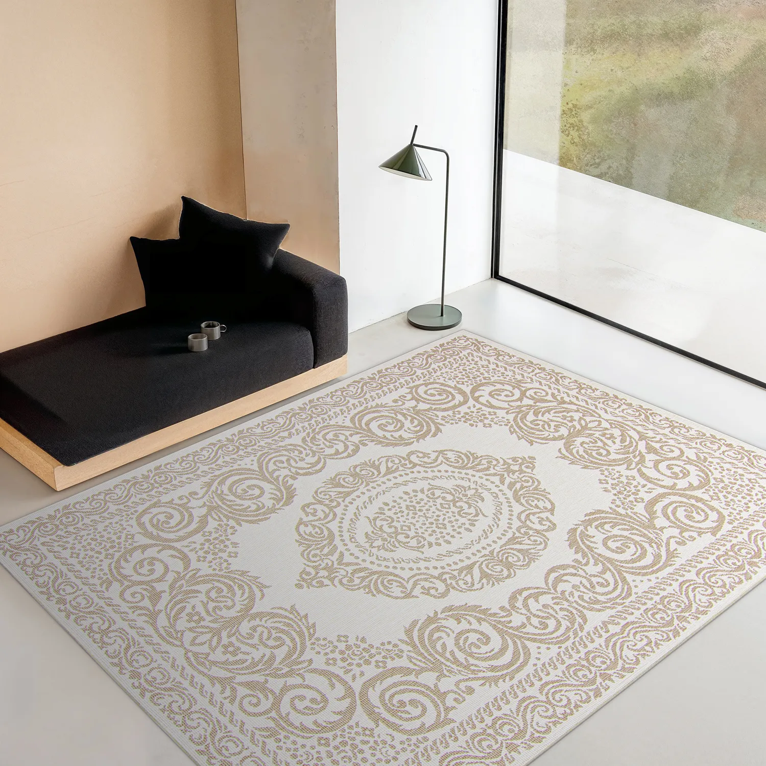 Tapete para interior e exterior - Sylvaine (bege)