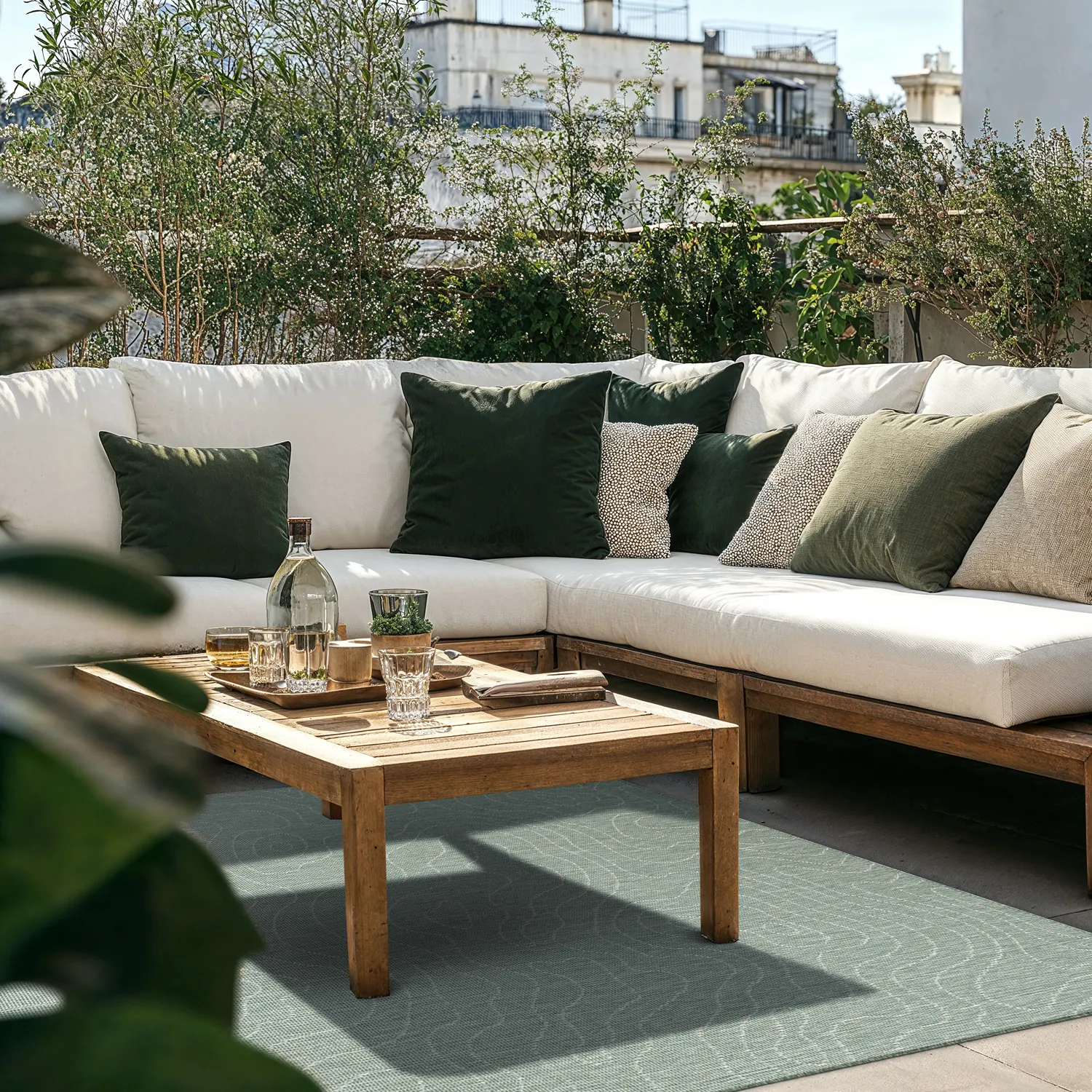 Tapete para interior e exterior - Thurman (verde)