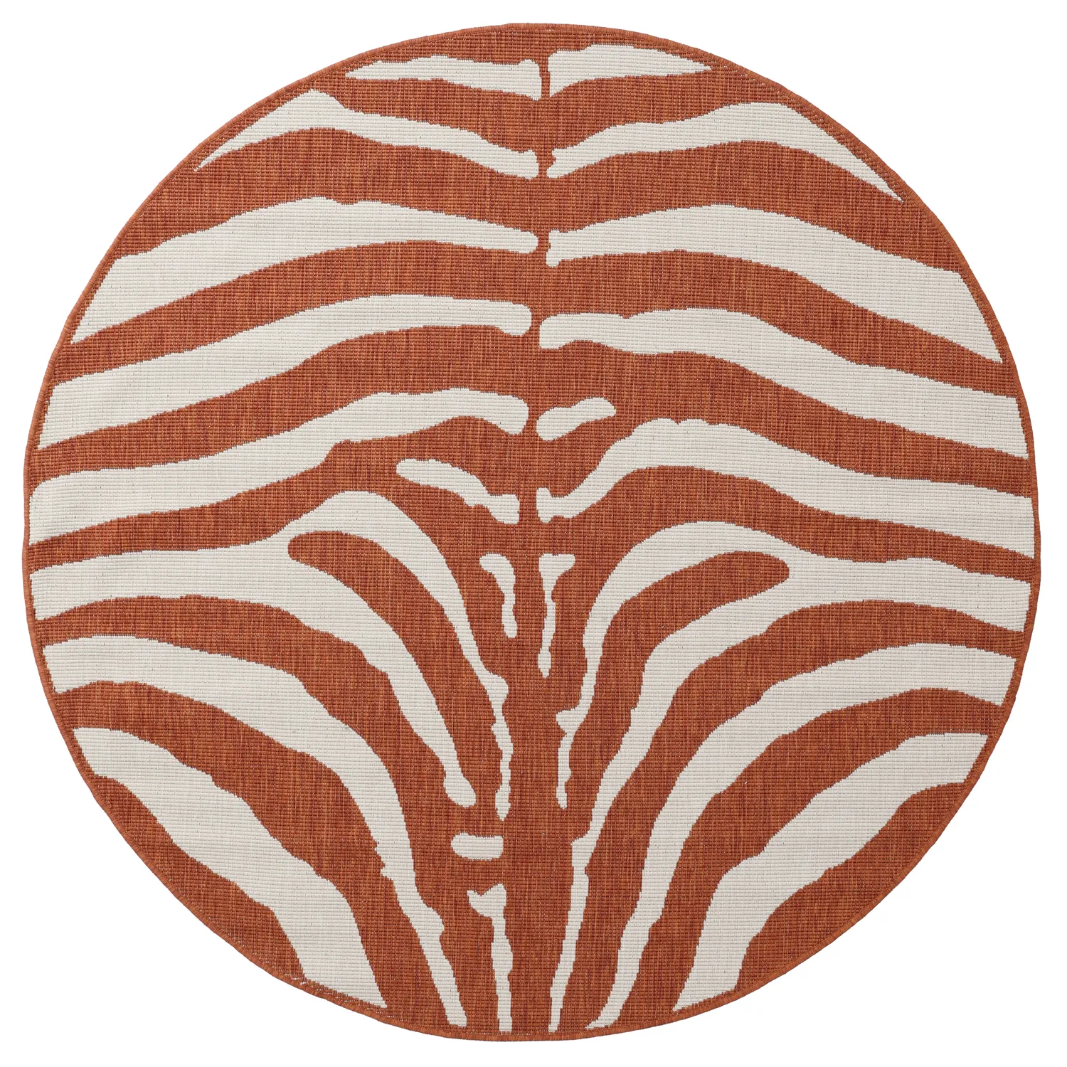 Tapete redondo - Indoor/Outdoor Winona (laranja)