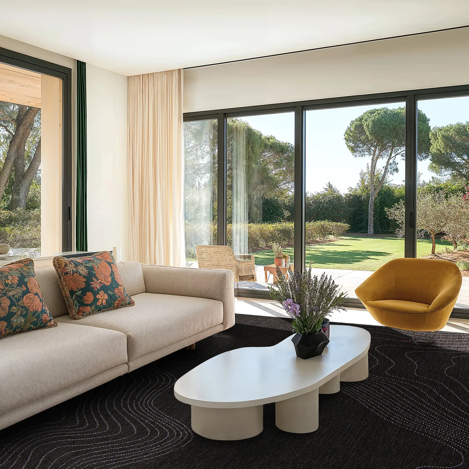 Tapete para interior e exterior - Zelmare (preto)