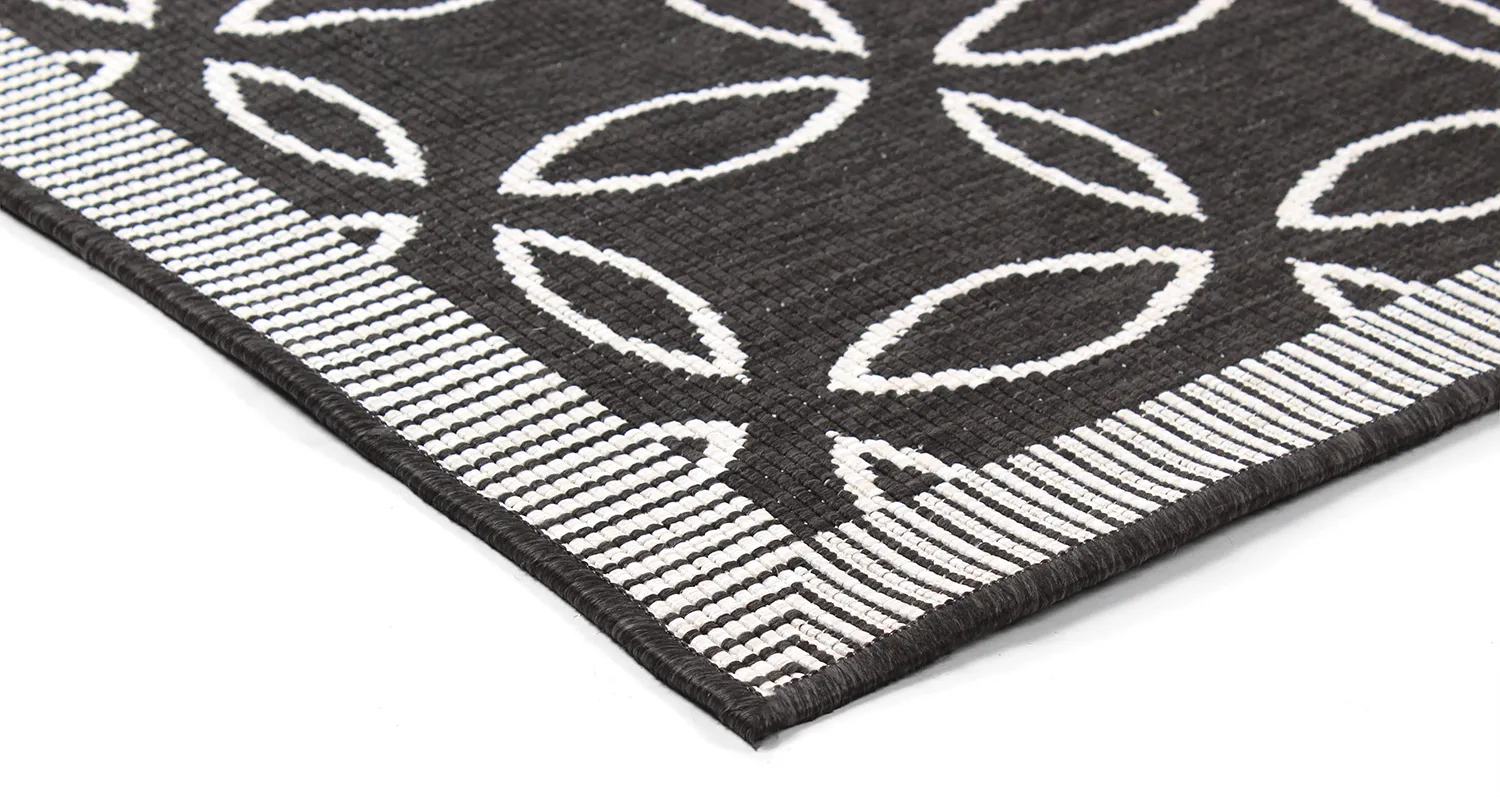 Tapete para interior e exterior - Dewey (preto)