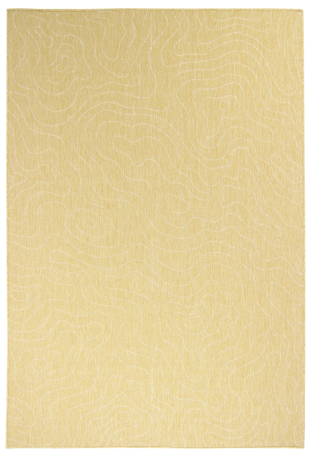 Tapete para interior e exterior - Thurman (amarelo)