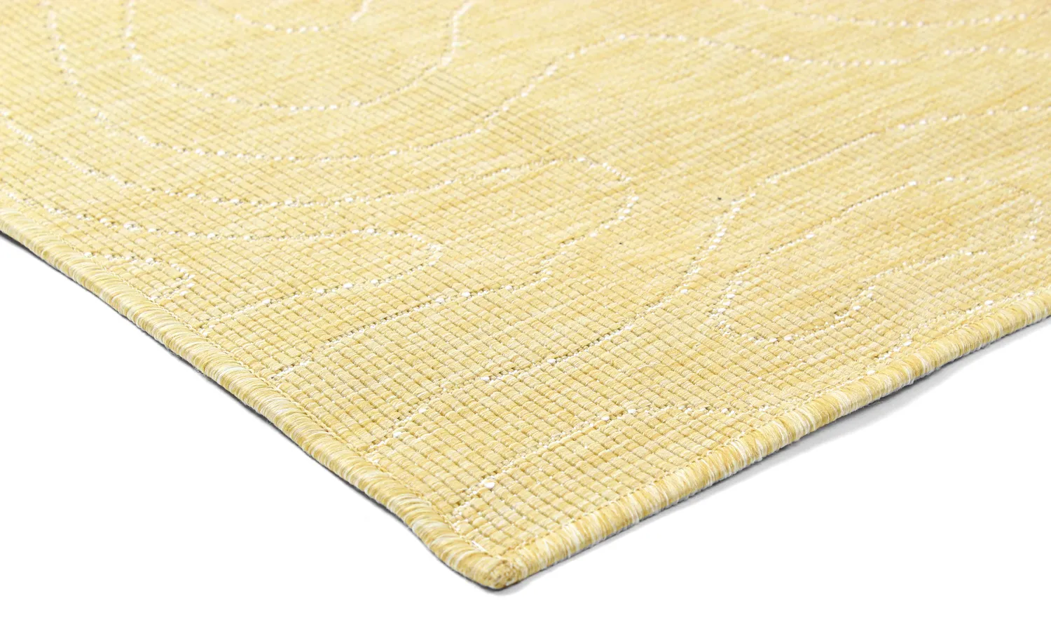 Tapete para interior e exterior - Thurman (amarelo)