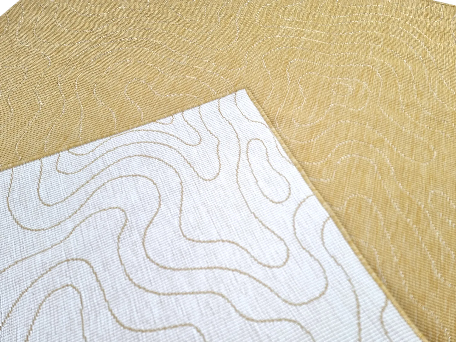 Tapete para interior e exterior - Thurman (amarelo)
