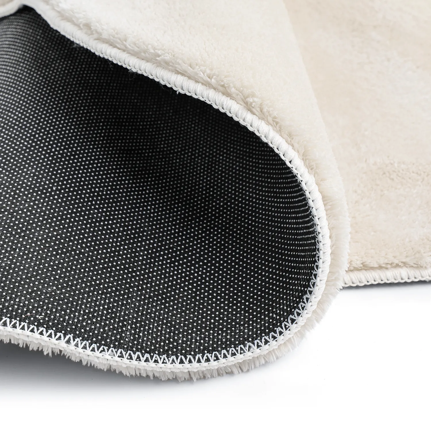 Tapete Redondo Ondulado - Aranga Super Soft Fur (bege)