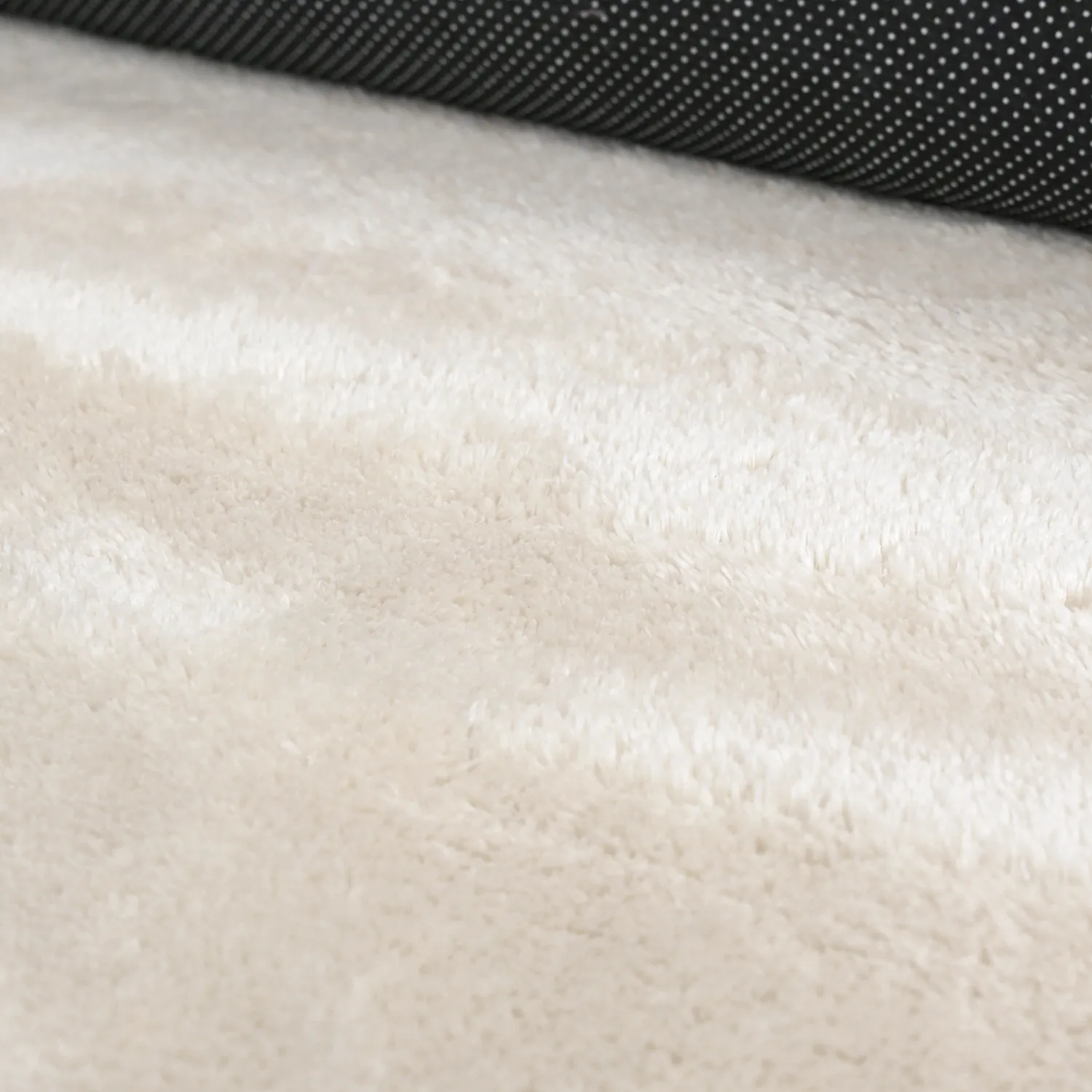 Tapete Redondo Ondulado - Aranga Super Soft Fur (bege)