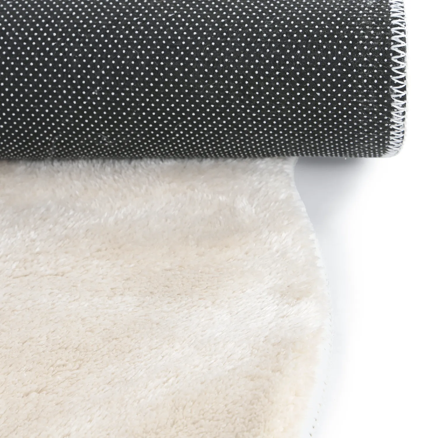 Tapete Redondo Ondulado - Aranga Super Soft Fur (bege)