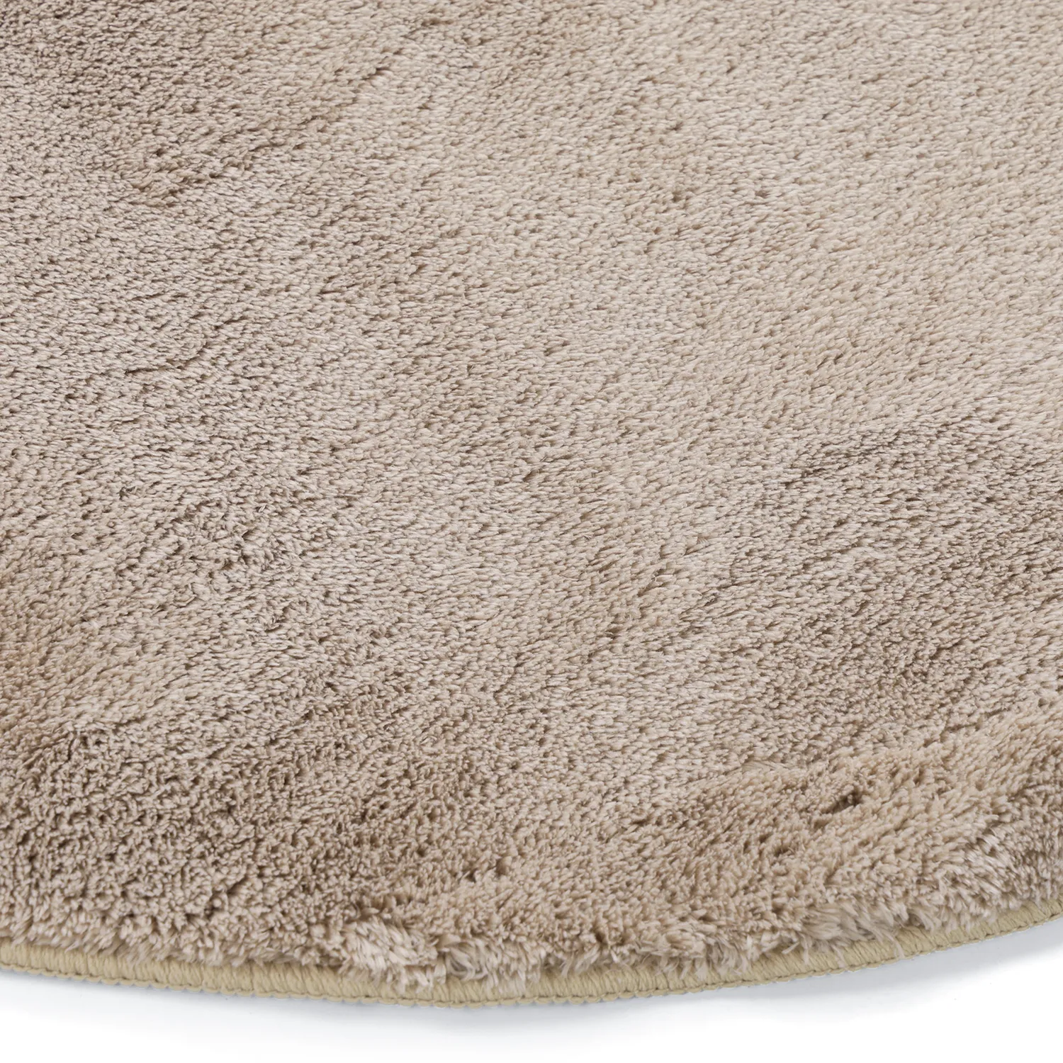 Tapete Redondo Ondulado - Aranga Super Soft Fur (marrom)