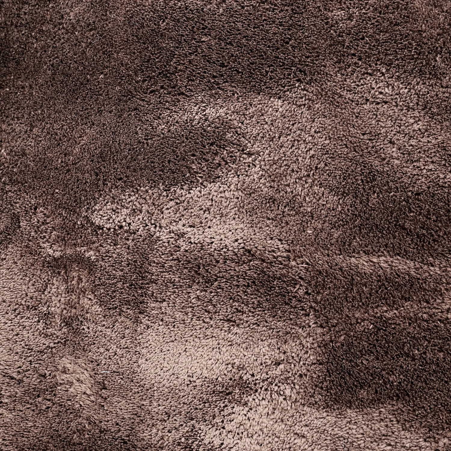 Tapete Redondo Ondulado - Aranga Super Soft Fur (marrom escuro)