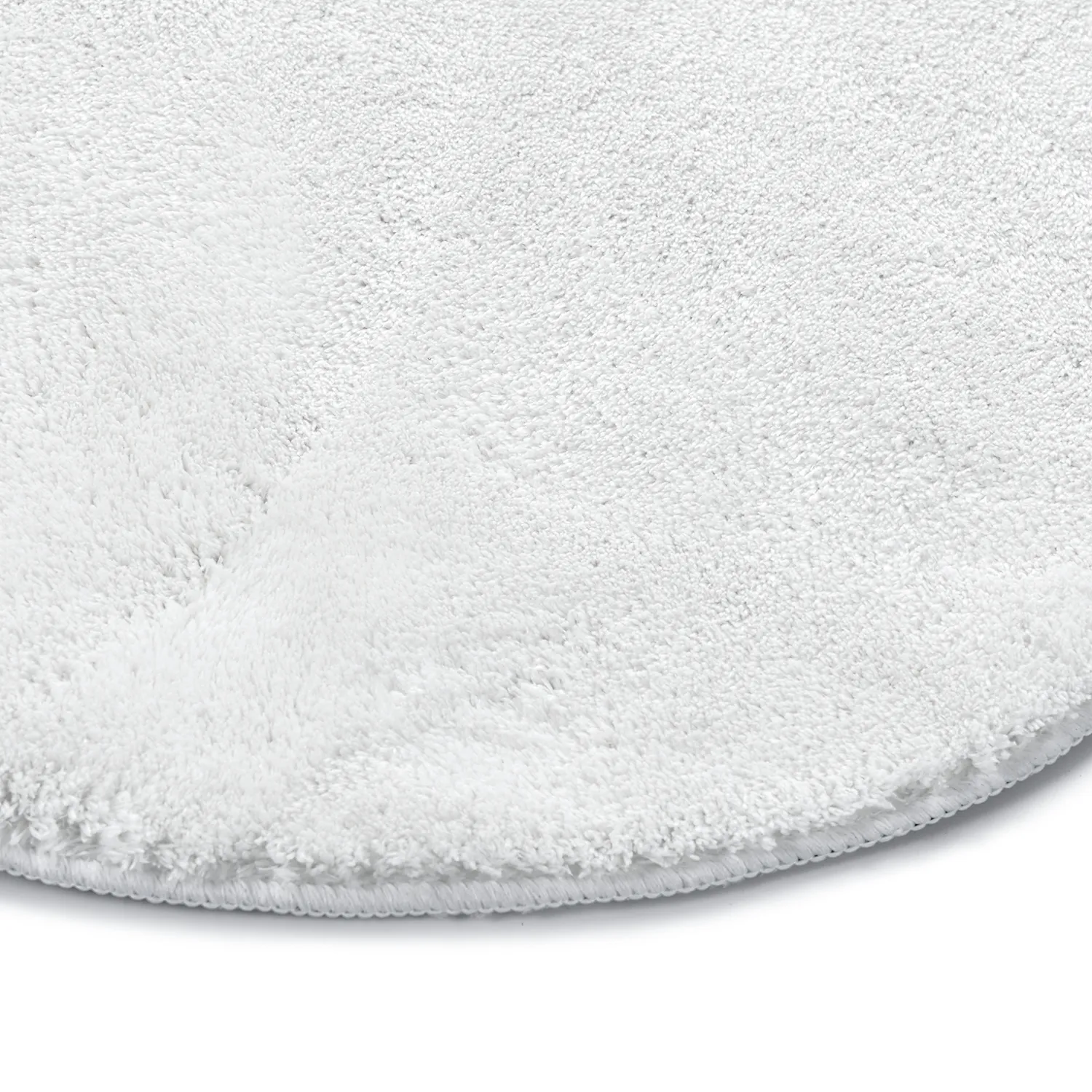 Tapete Redondo Ondulado - Aranga Super Soft Fur (branco)