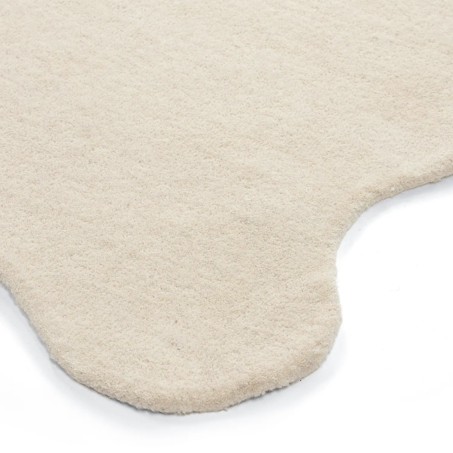 Tapete de lã ondulado - Diu Hand Tufted Wool Premium (creme)