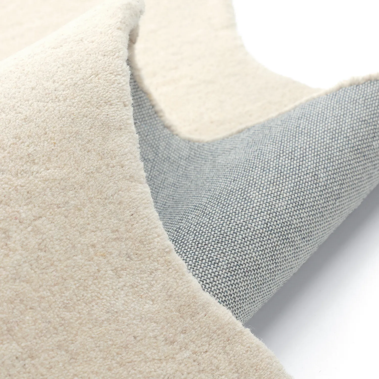 Tapete de lã ondulado - Diu Hand Tufted Wool Premium (creme)