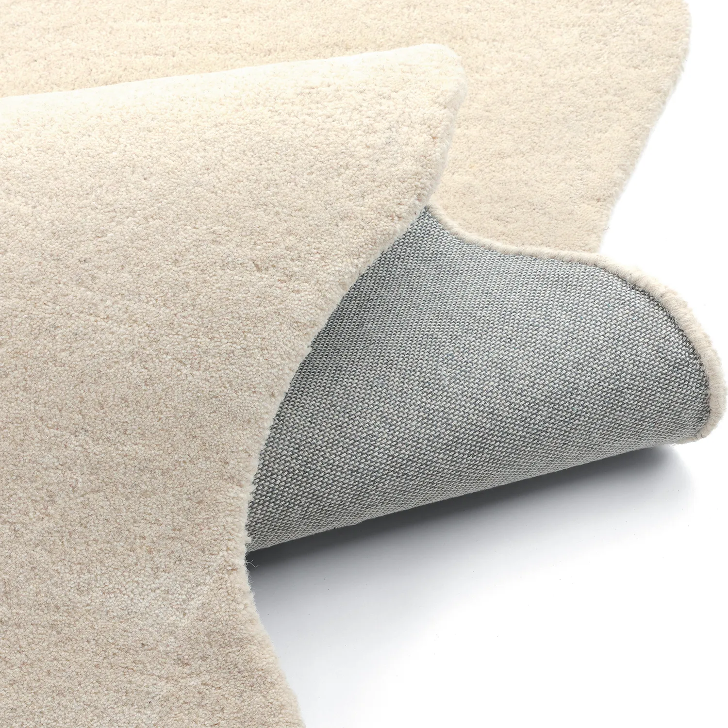 Tapete de lã ondulado - Diu Hand Tufted Wool Premium (creme)