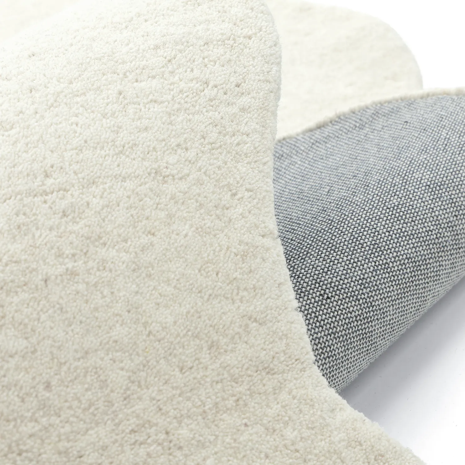 Tapete de lã ondulado - Diu Hand Tufted Wool Premium (branco)
