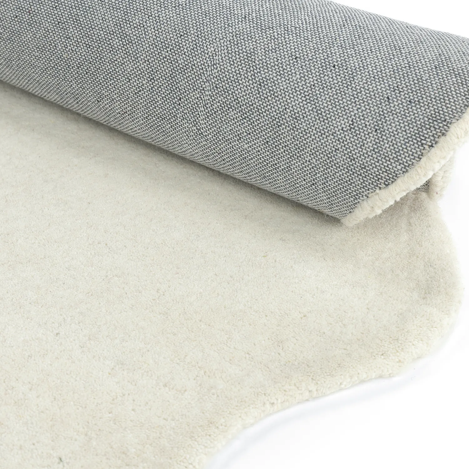 Tapete de lã ondulado - Diu Hand Tufted Wool Premium (branco)