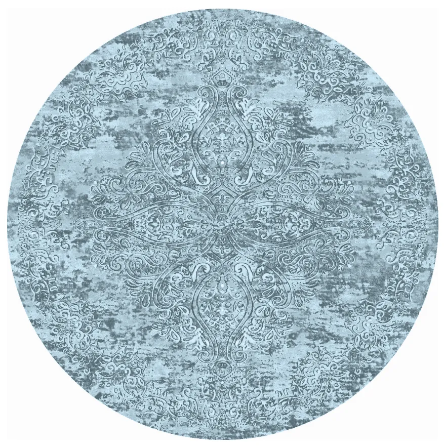 Tapete redondo - Valenza (azul)
