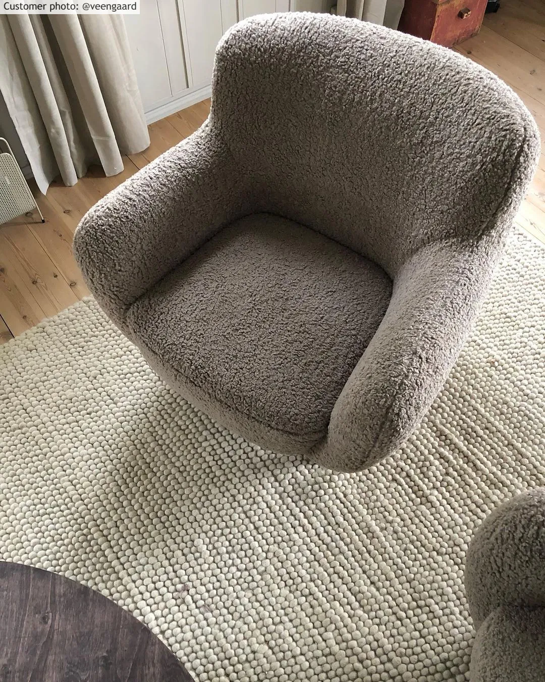 Tapete de lã - Avafors Wool Bubble (bege)