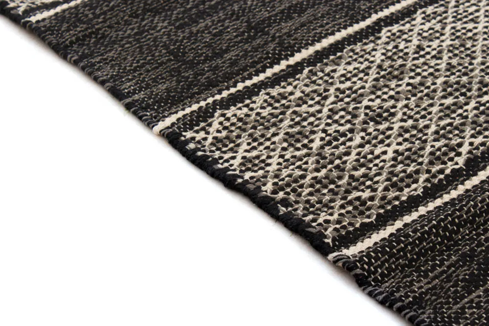 Tapete de retalhos - Visby (preto)