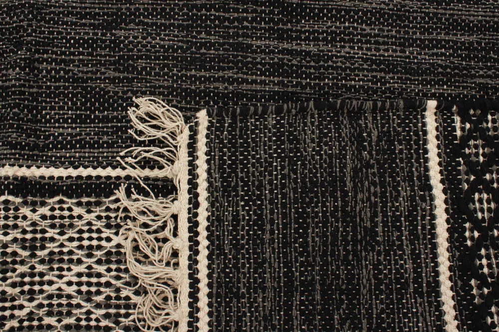 Tapete de retalhos - Visby (preto)