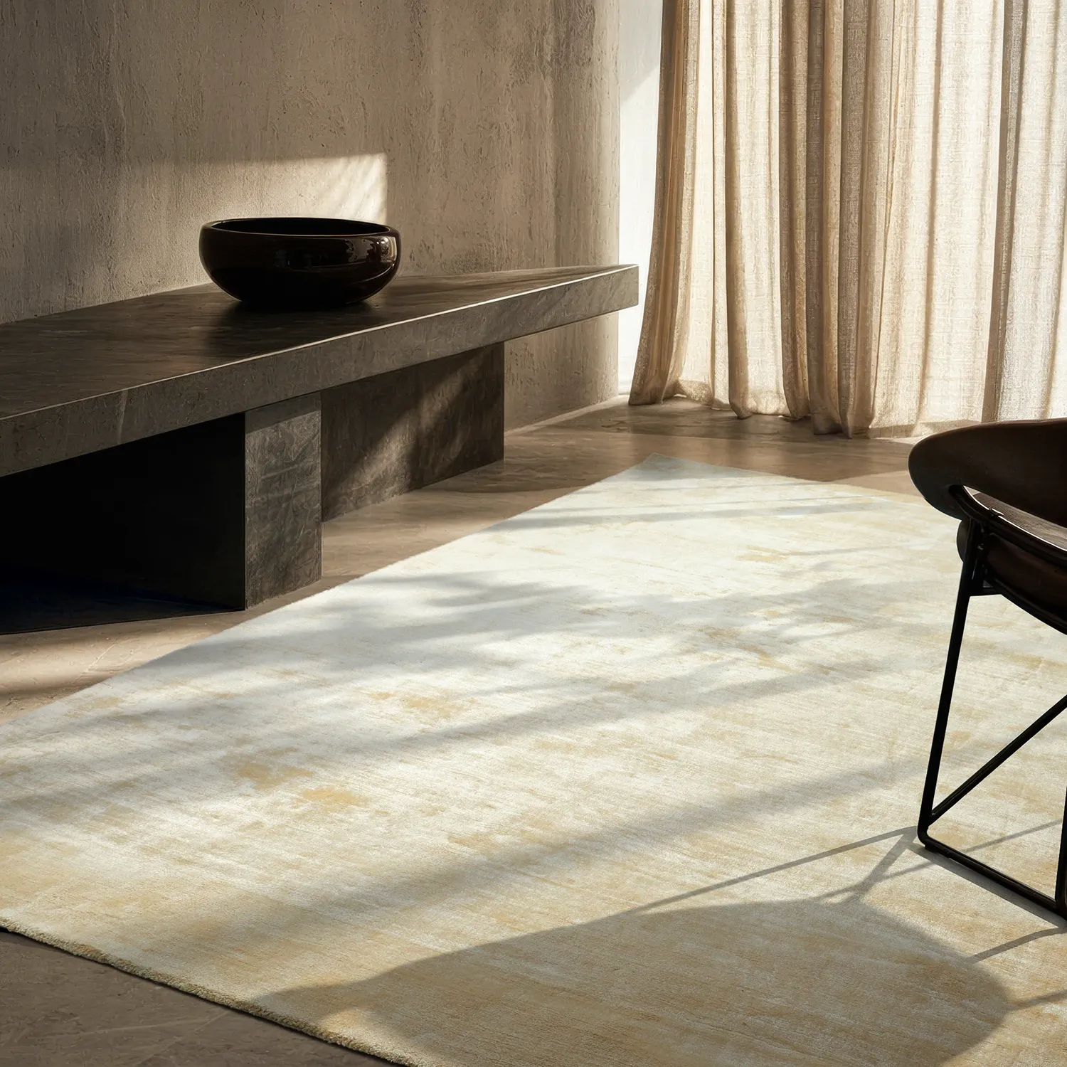 Tapete de viscose - Jodhpur Special Luxury Edition (bege claro)