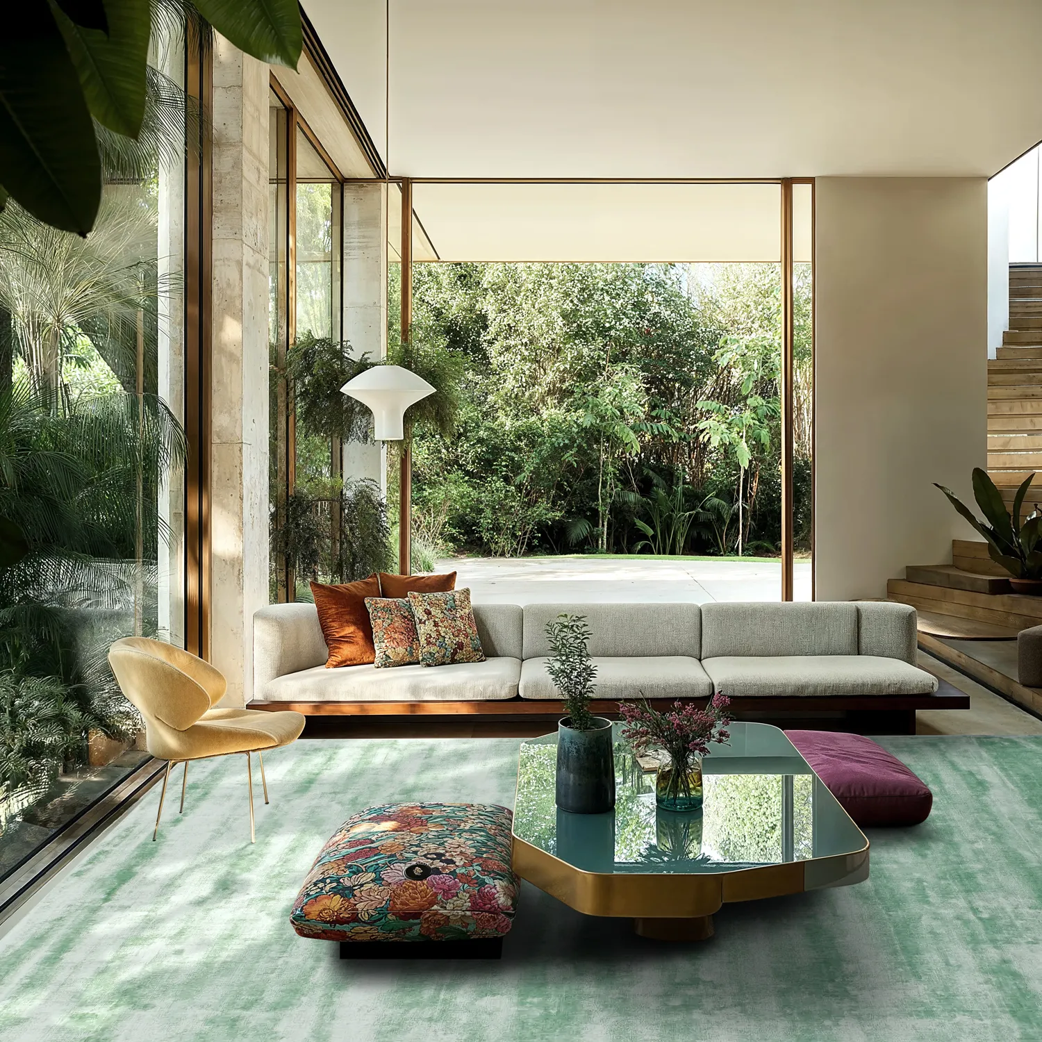 Tapete de viscose - Jodhpur Special Luxury Edition (turquesa)