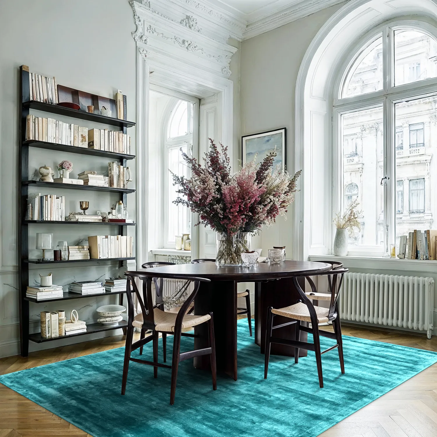 Tapete de viscose - Jodhpur Special Luxury Edition (turquesa)