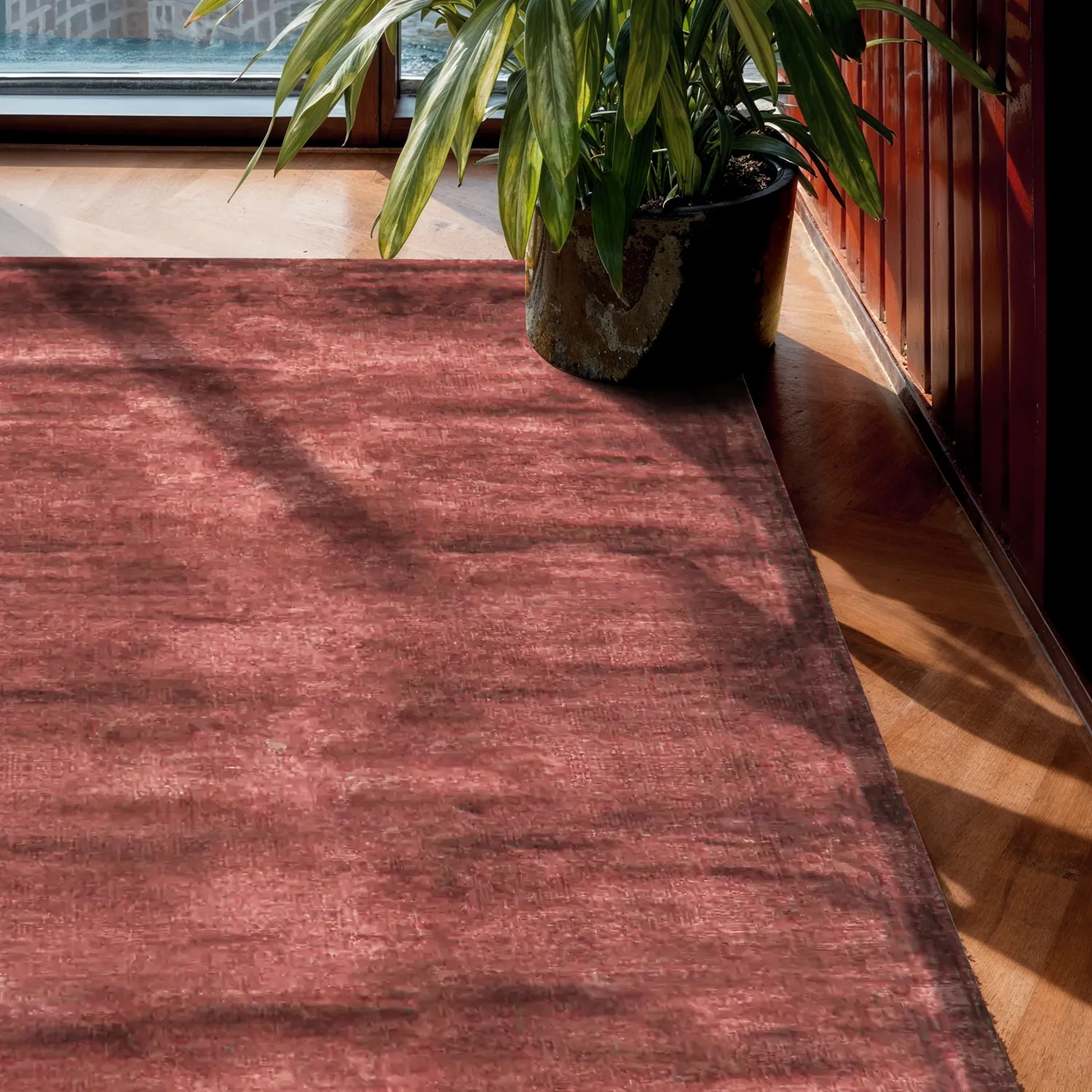 Tapete de viscose - Jodhpur Special Luxury Edition (vinröd)