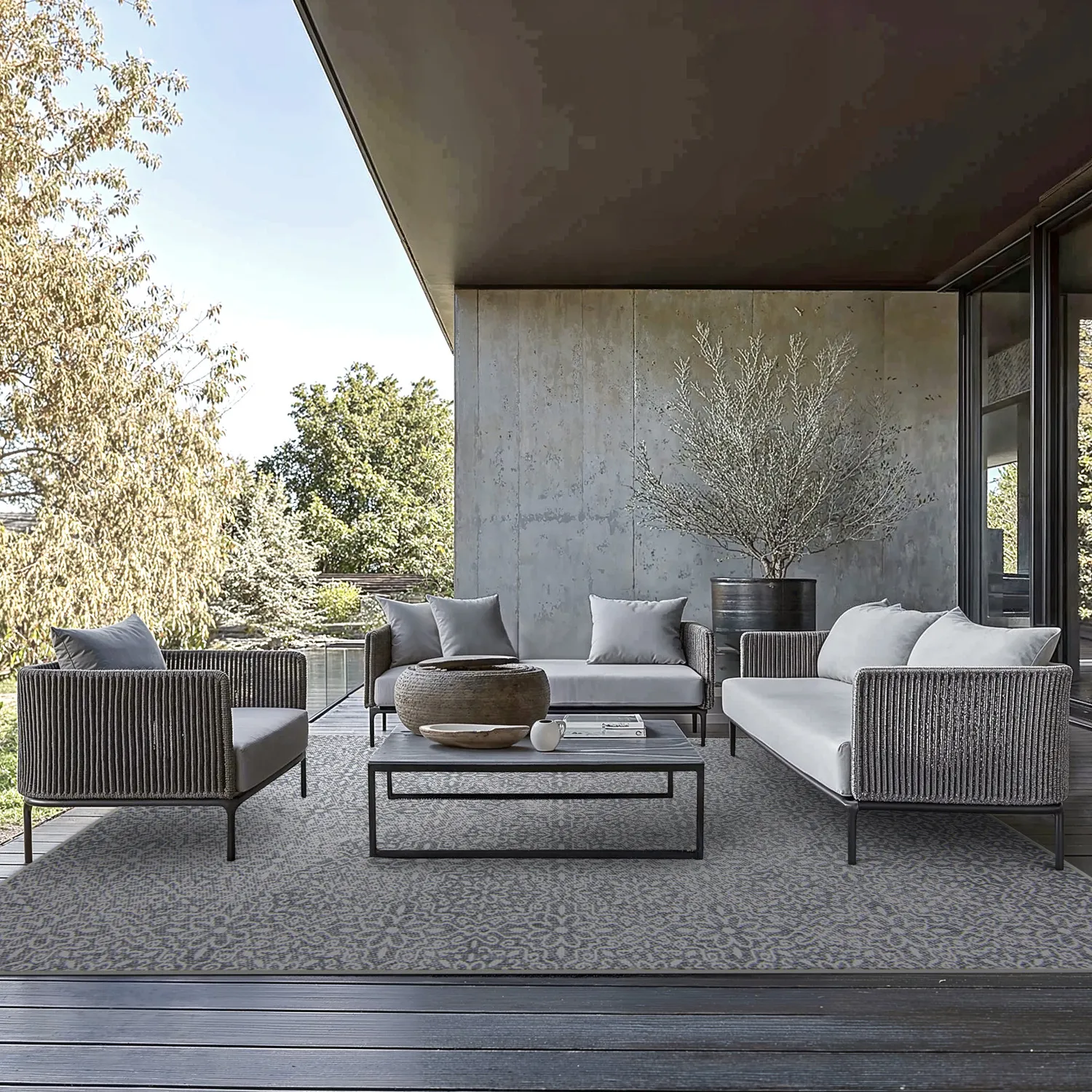 Tapete para interior e exterior - Alesund (cinza)