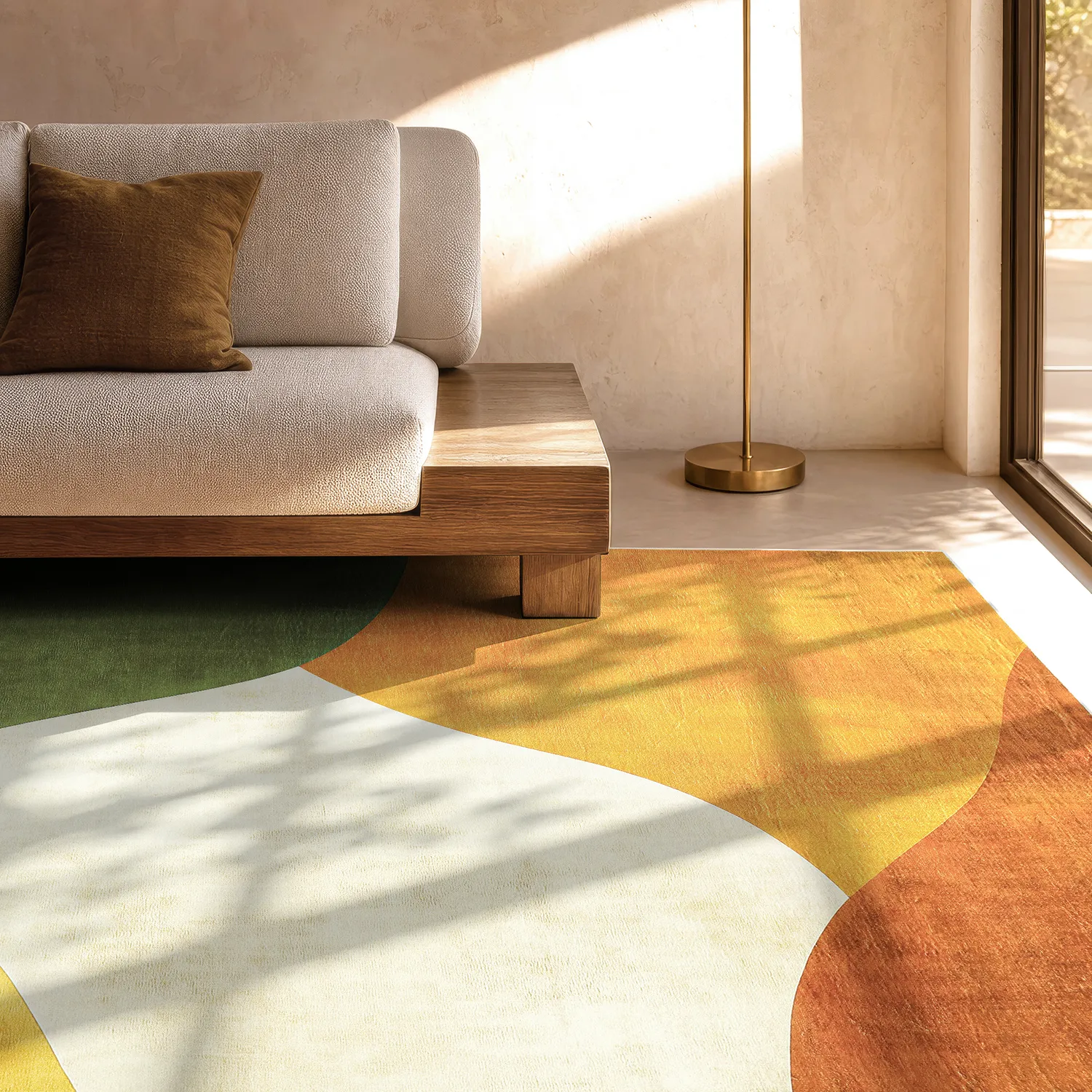 Tapete Wilton - Auckland (terracota/verde/multi)