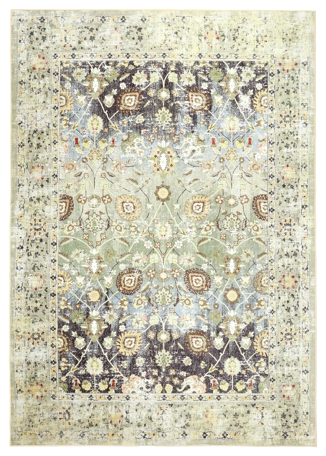 Tapete Wilton - Bouhjar (bege/multicolorido)
