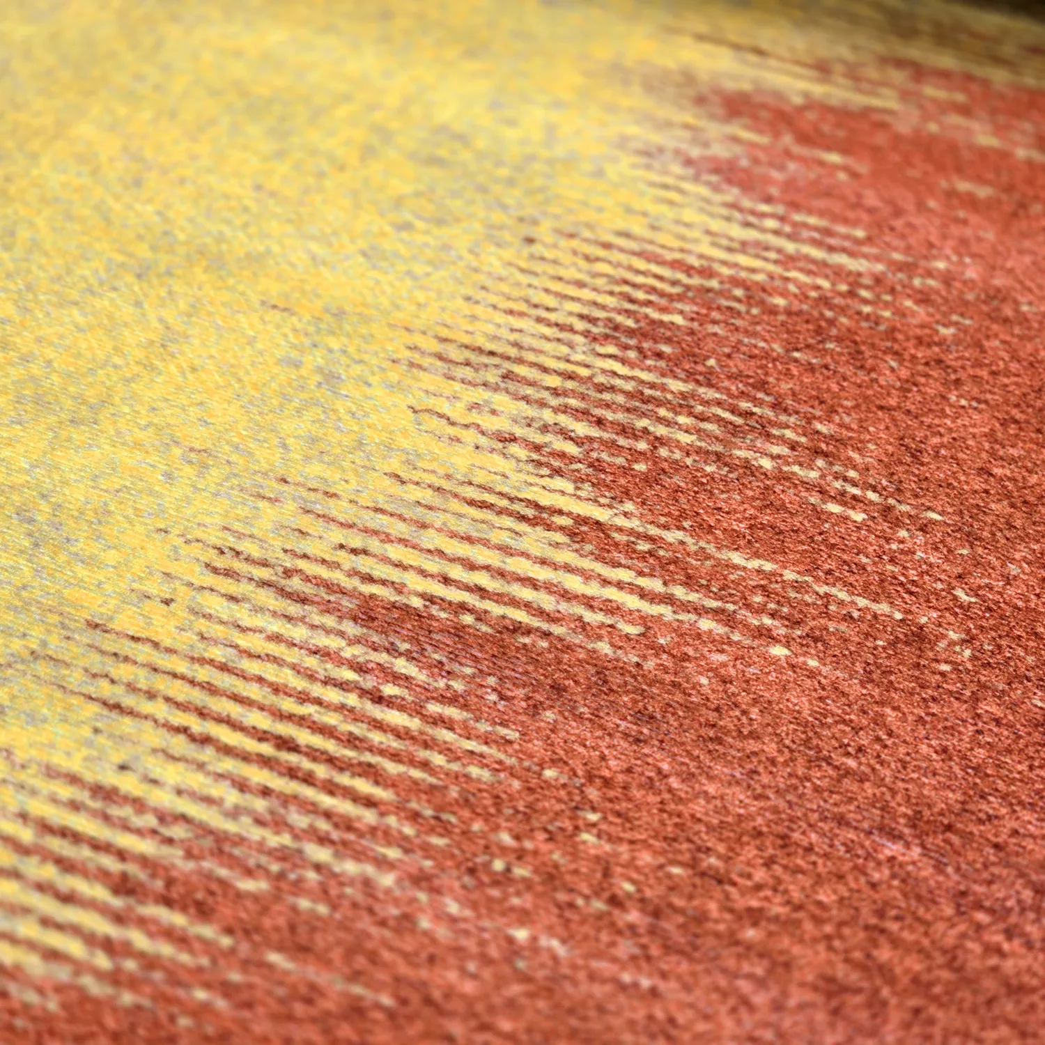 Tapete Wilton - Cara (laranja/amarelo)