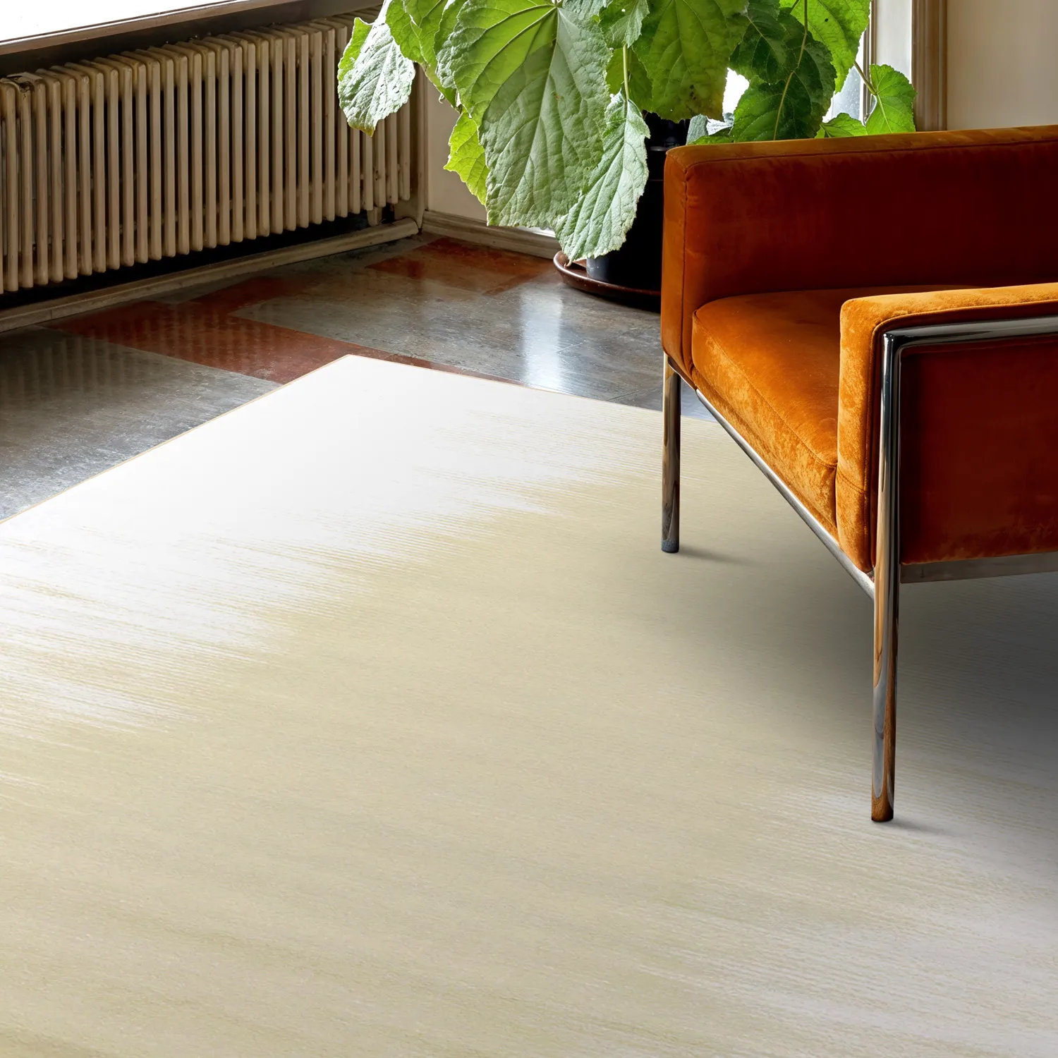 Tapete Wilton - Cara (branco/bege)