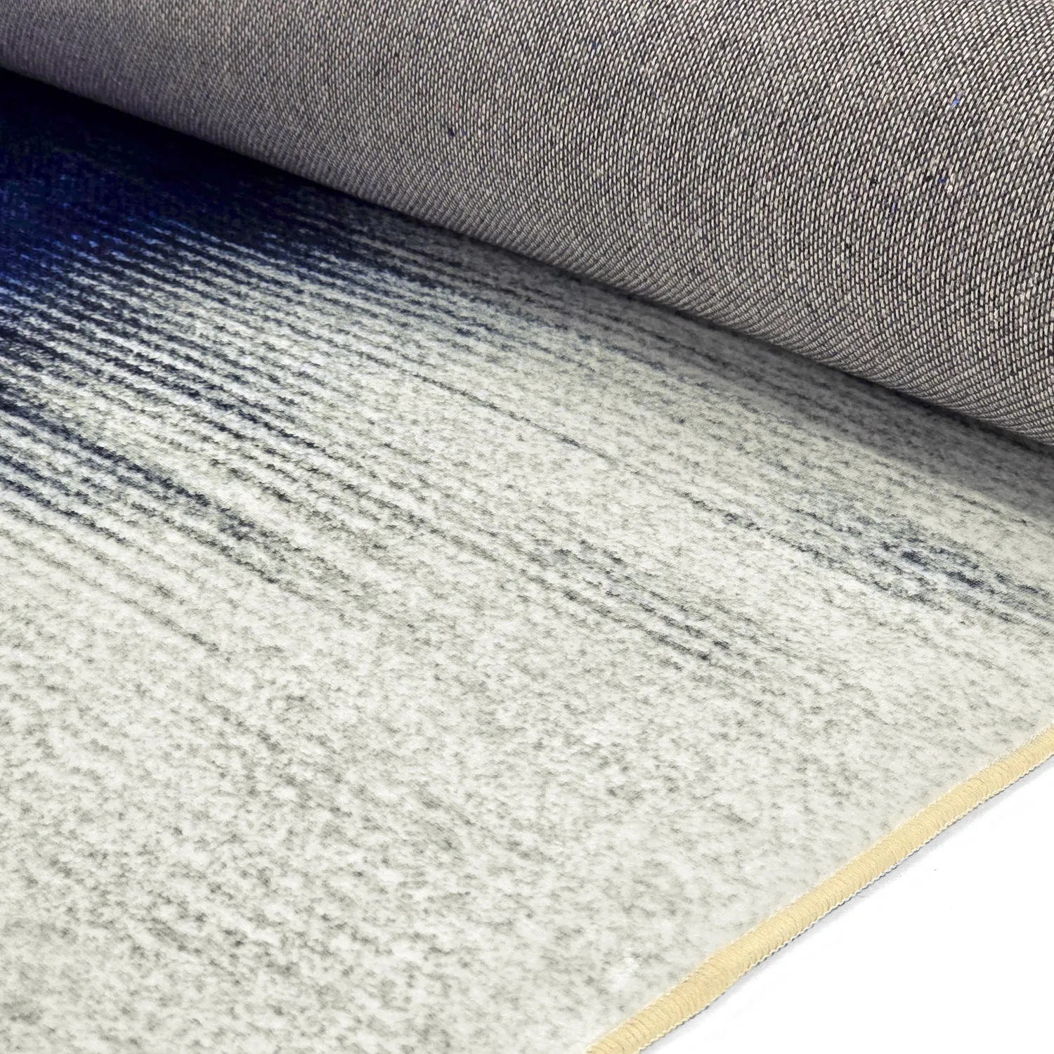 Tapete Wilton - Cara (branco/azul escuro)