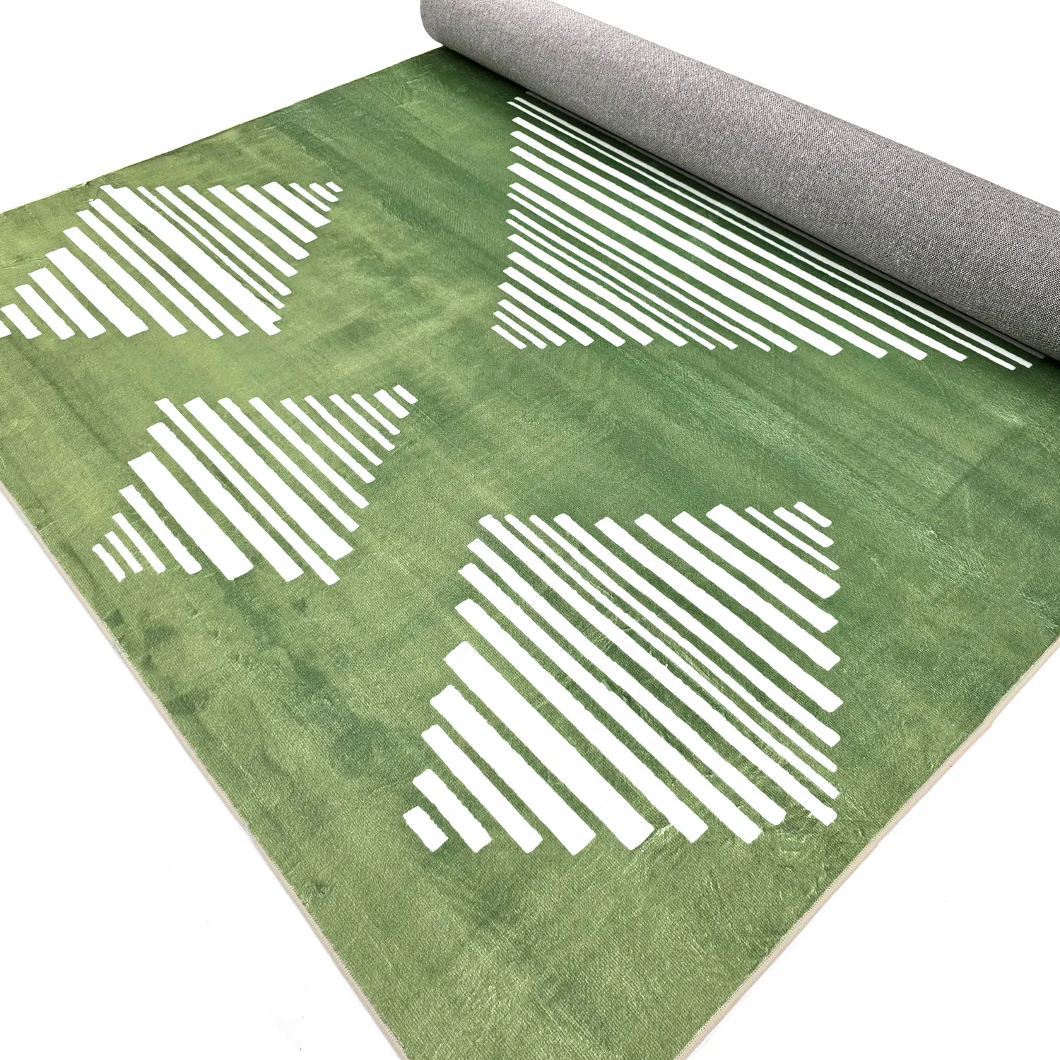 Tapete Wilton - Carmen (verde/branco)