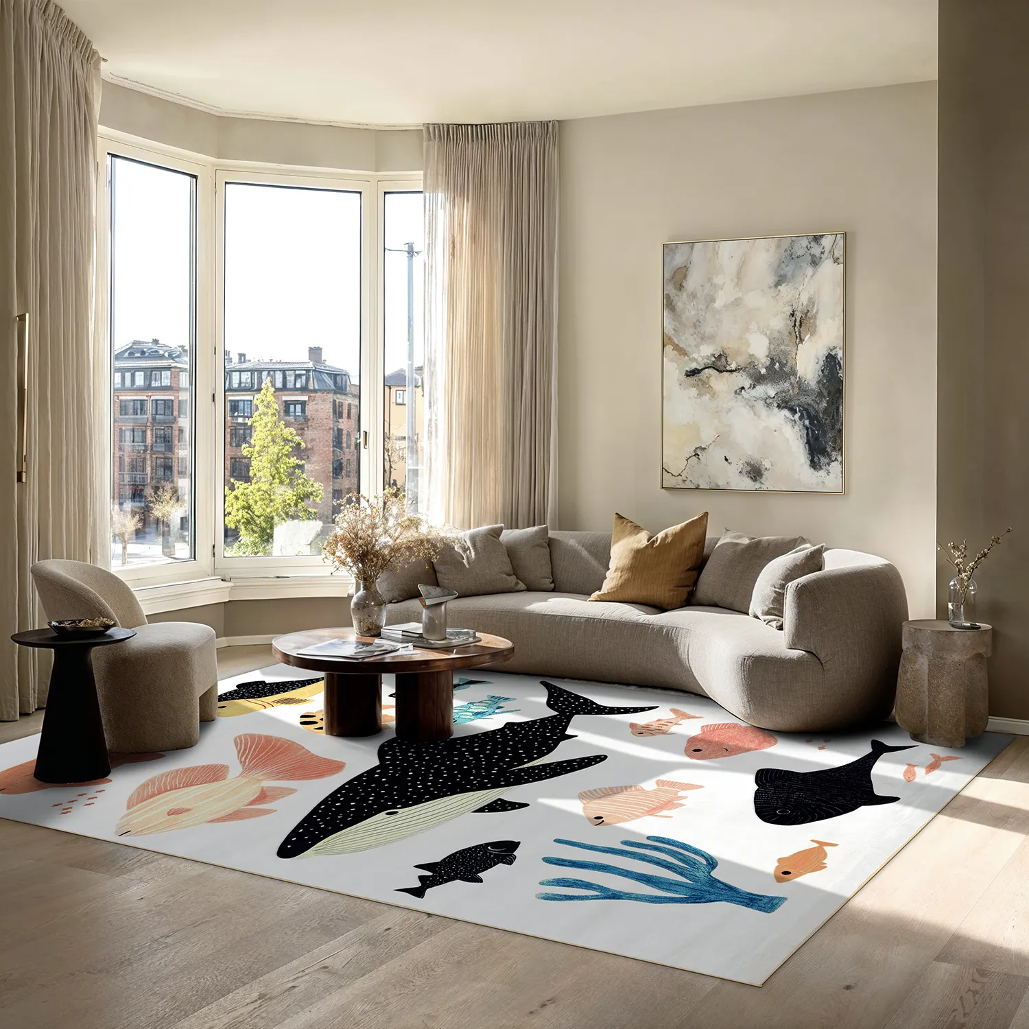 Tapete Wilton - Colmar (bege/multi)