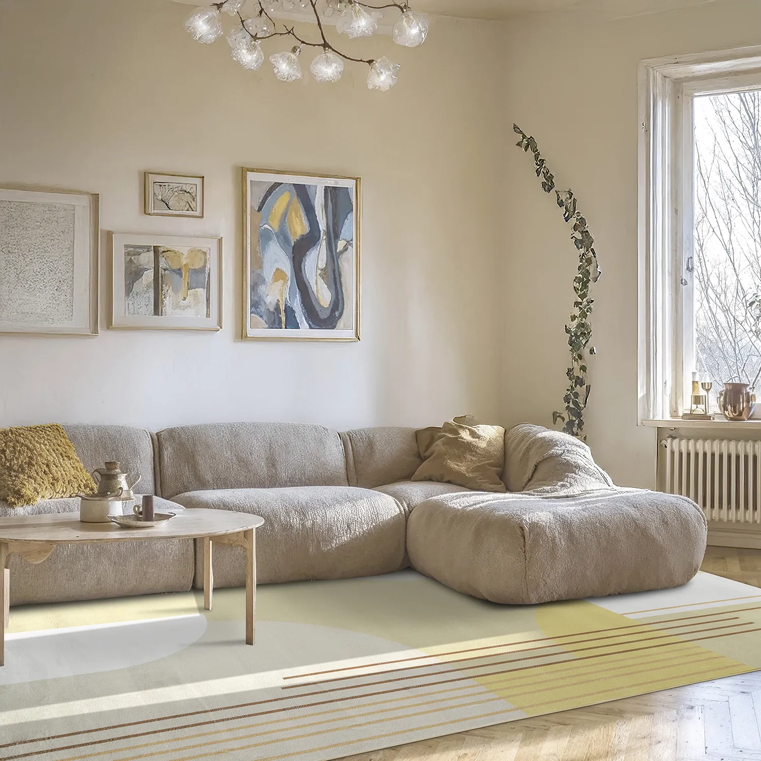 Tapete Wilton - Delft (bege/multi)