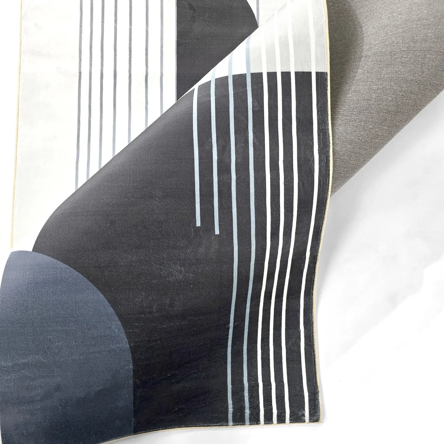 Tapete Wilton - Delft (branco/cinza/preto)