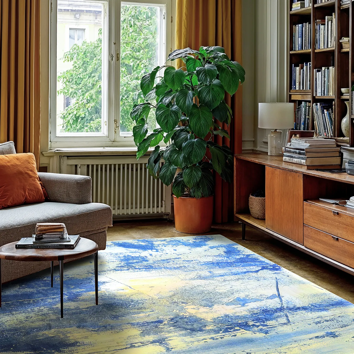 Tapete Wilton - Dolmio (azul/multi)