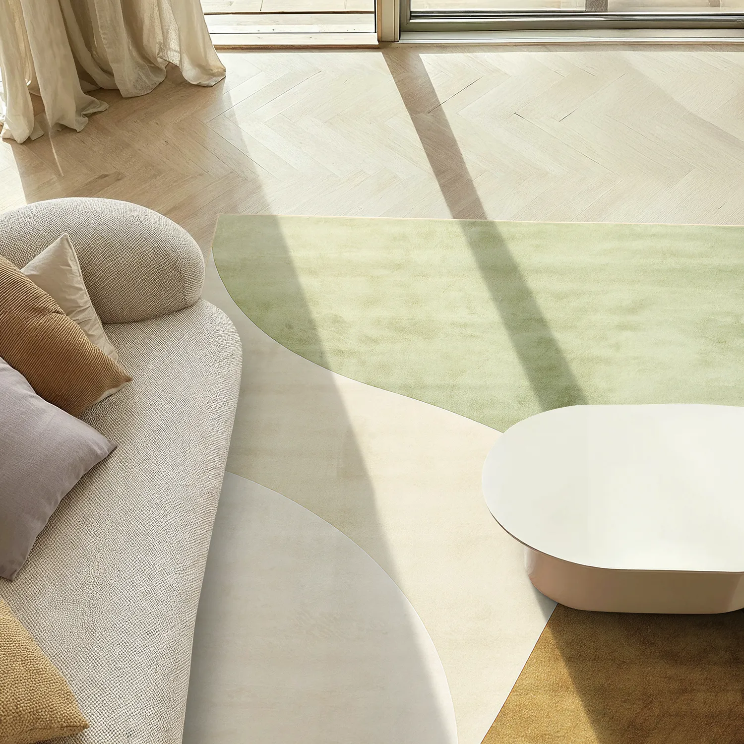 Tapete Wilton - Dunedin (verde/creme/multi)