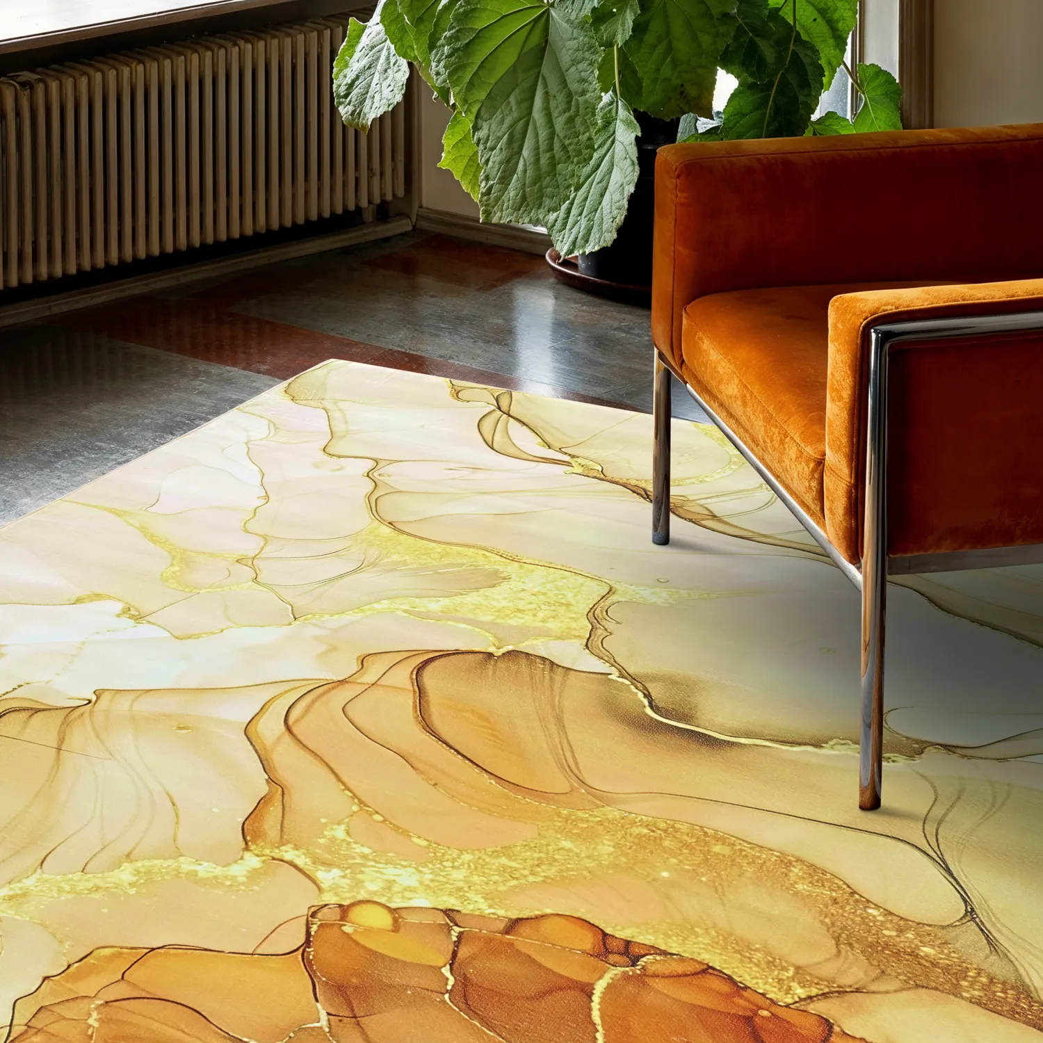 Tapete Wilton - Etienne (bege/dourado)