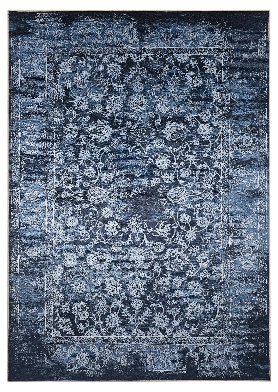 Tapete Wilton - Flowers (azul)