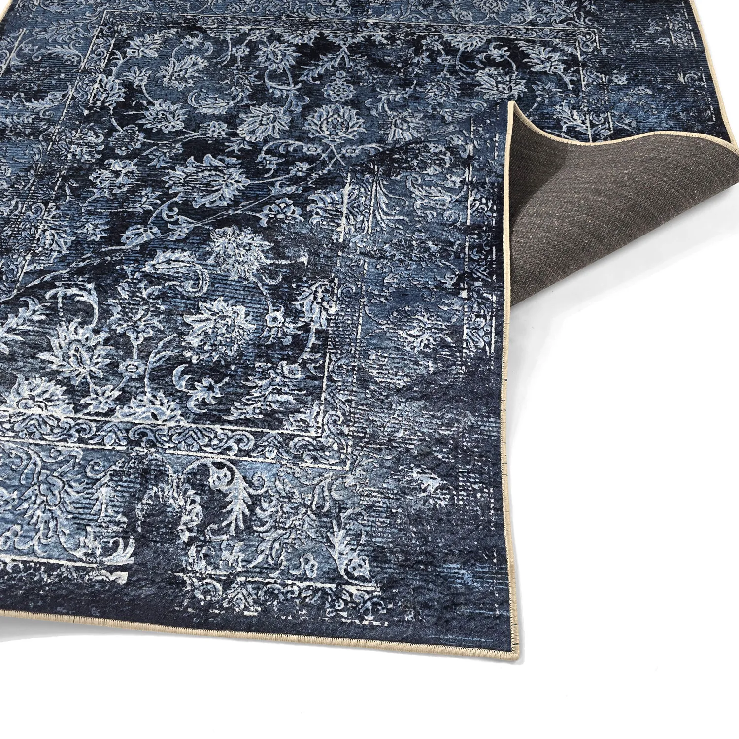 Tapete Wilton - Flowers (azul)