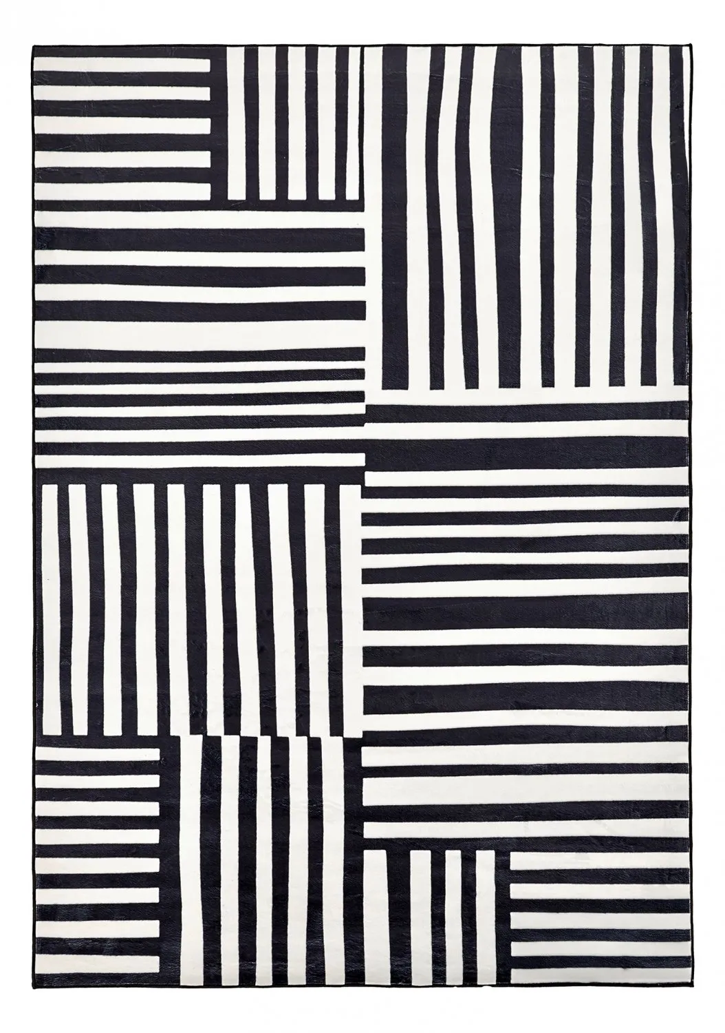 Tapete Wilton - Joma (preto/branco)