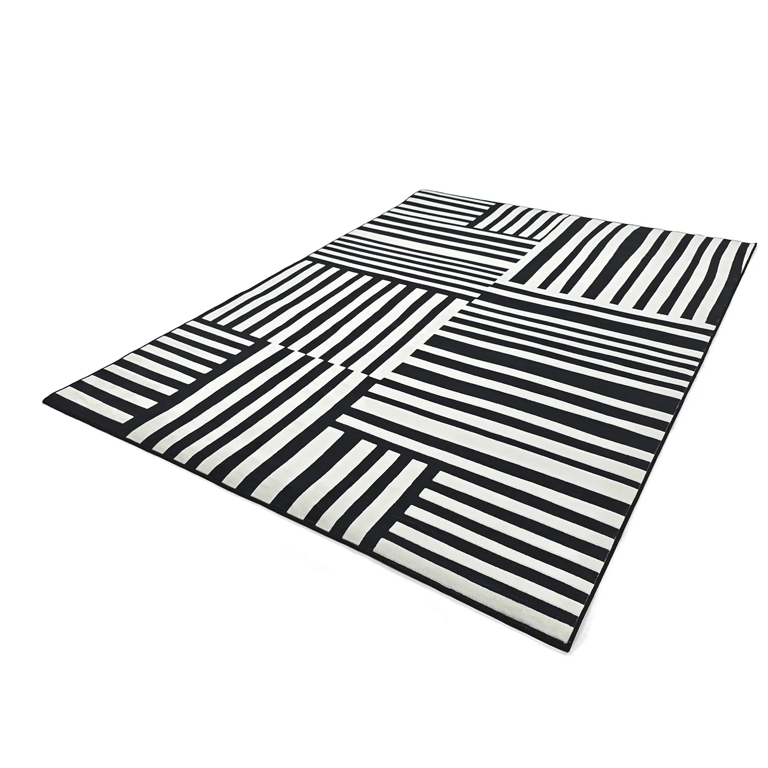 Tapete Wilton - Joma (preto/branco)