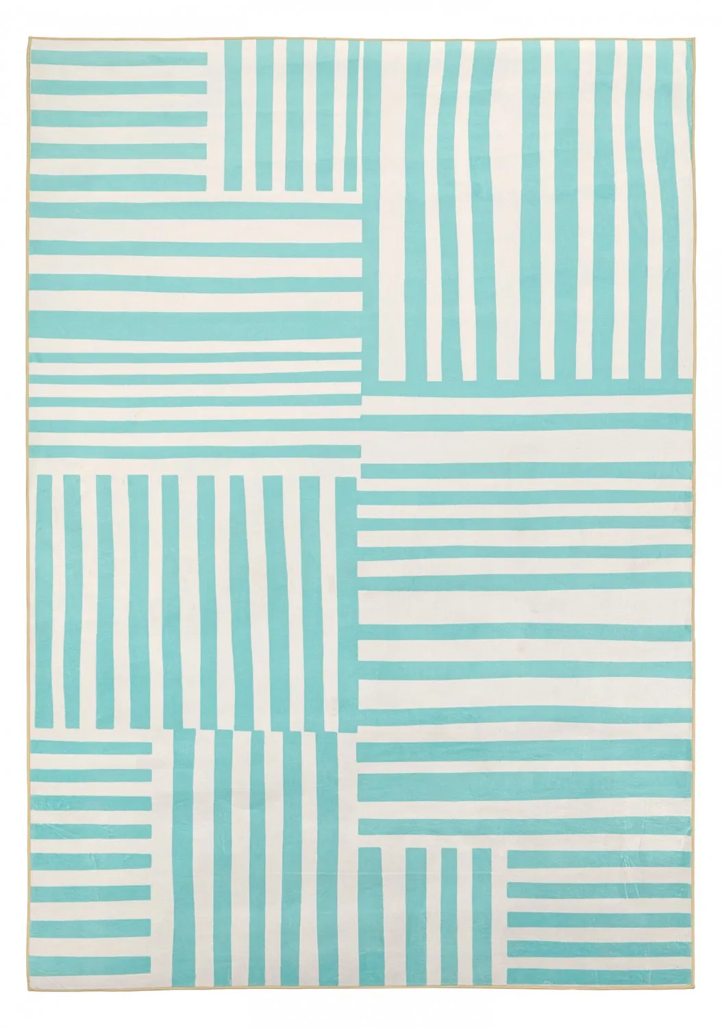 Tapete Wilton - Joma (turquesa/branco)