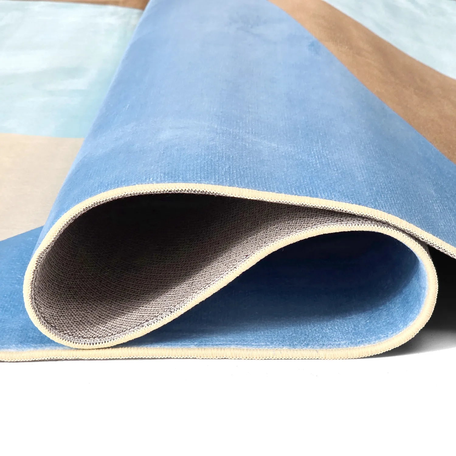 Tapete Wilton - Leiden (azul/marrom)