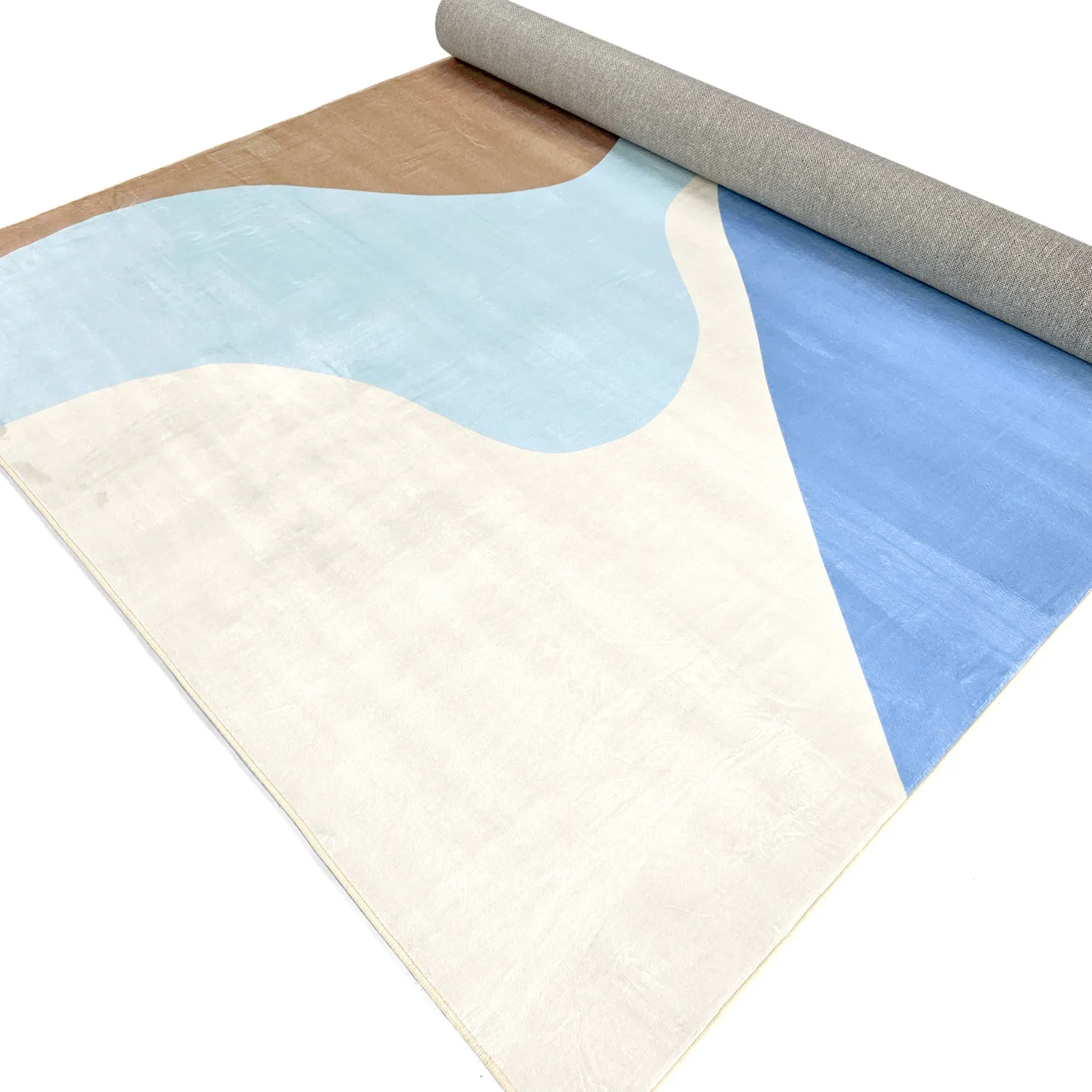 Tapete Wilton - Leiden (azul/marrom)