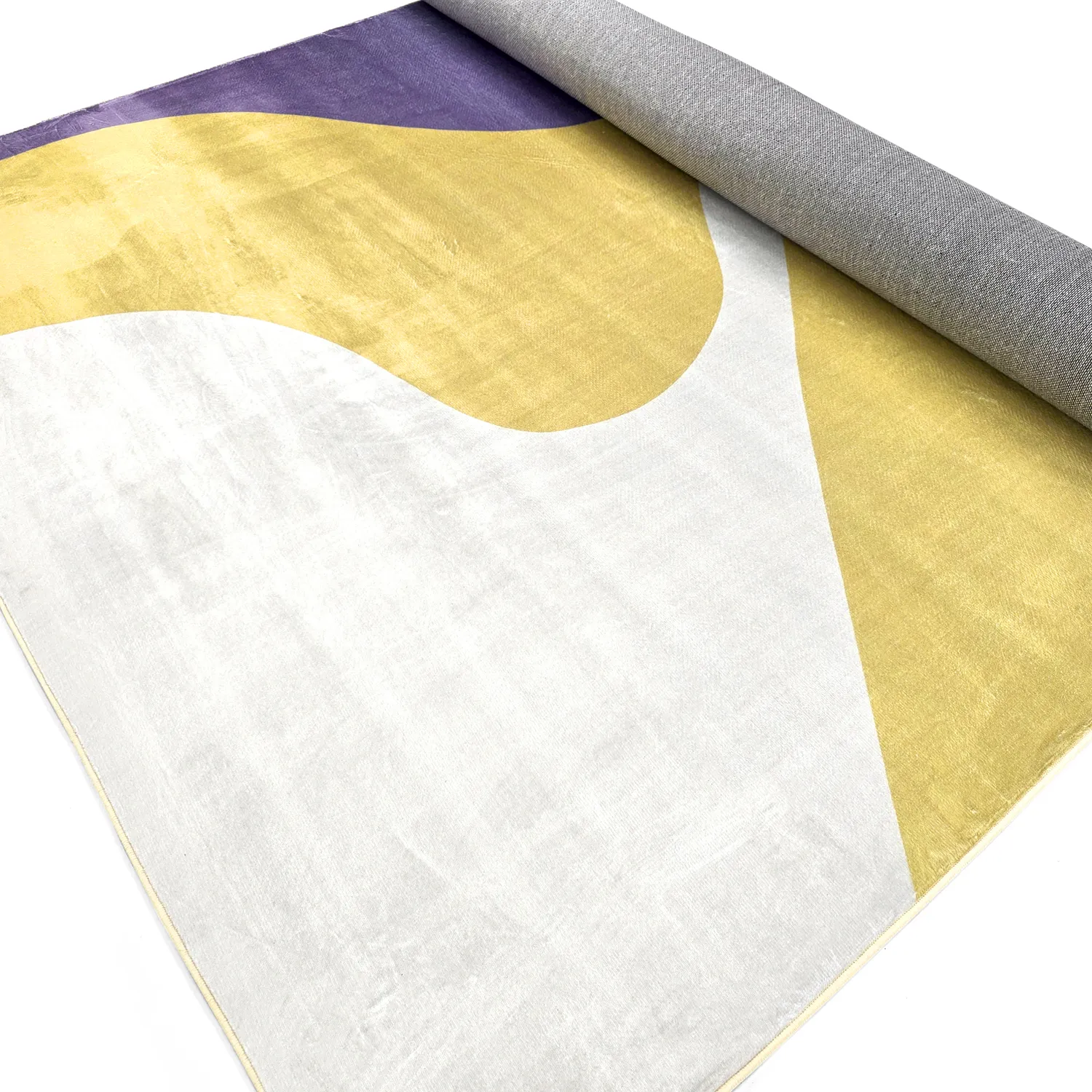 Tapete Wilton - Leiden (amarelo/roxo)